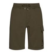 Olivengrøn Cargo Shorts Linse Detalje