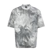 Palm Tree Print Tee Grå