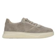 Kvinders Grå & Beige Sneakers lavet af Italiensk Ægte Velour ER0011488...