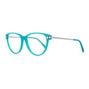 Grønne Cat-Eye Optiske Briller med Mærkesag