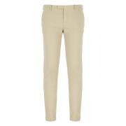 Beige Skinny Fit Bomuld Bukser