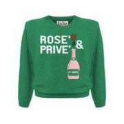 Kashmir Jacquard Crewneck Sweater Rosè Privè