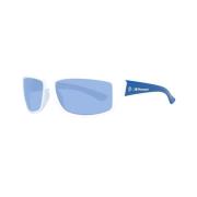Blå Linse Rektangulære Solbriller UV Beskyttelse