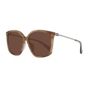 Brune Rektangulære Solbriller med UV-beskyttelse