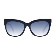 Blå Butterfly Solbriller med Gradient Linser