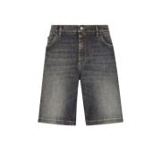 Lysblå Stretch Denim Shorts