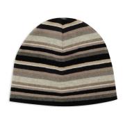 Multifarvet Stribet Fleece Beanie