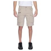 Beige Bomuld Herre Shorts Forår/Sommer