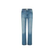 Broderet Hjerte Straight Leg Jeans