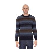 Stribet Crewneck Sweater Engelsk Strik