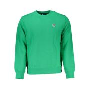 Grøn Bomuldssweatshirt med Applique Logo