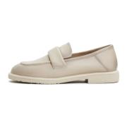 Block Heeled Loafers Stephanie - Beige