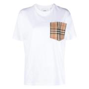 Hvide T-shirts og Polos med Check-lomme