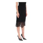 Elegant Lace Pencil Skirt