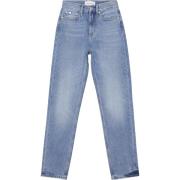 Blå Slim Fit Straight Leg Jeans