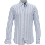 Smart Casual Vertikal Stribe Linned Skjorte