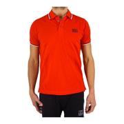 Rød Polo Shirt - Piqué Strik