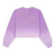 Logo Broderet Cropped Crewneck Sweatshirt