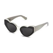 Hjerteformet Hvide Solbriller