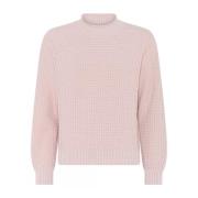 Casual Struktureret Pullover Bluse Ash Rose