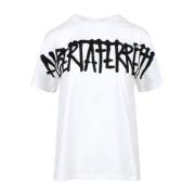 Graffiti Logo Print White T-shirt