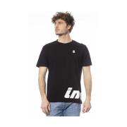 Sort T-shirt med logo print