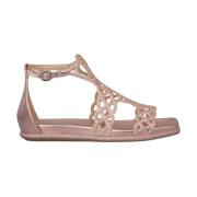 Glitter Stropper Flad Sandal