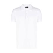Hvid Polo T-shirts Bomuld Kortærmet