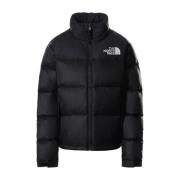 Retro Nuptse Sort Puffer Jakke