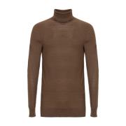 Silk Wool Brown Sweater