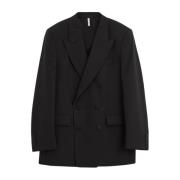 Sort Bomuld DB Blazer Jakke