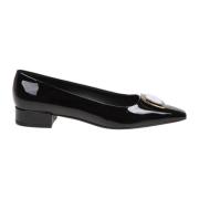 Sort Patent Læder Ballerina Pumps