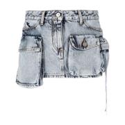 Fay Denim Mini Nederdel