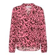 Dyr Print Bluse Edasz Chateau Rose