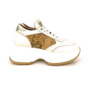 Geo Classic Damesneakers Creme