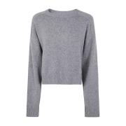 Grå Melange Oversized Sweater