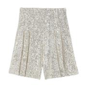 Glitrende High-Waisted Shorts