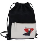 Pre-owned nylon prada-tasker