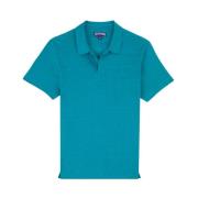 Herre Linne Jersey Polo Skjorte