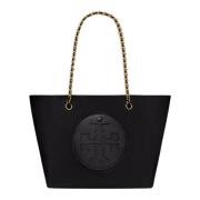 Sort Chain Tote Taske Stilfuld