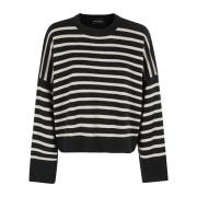 Stribet Crew Neck Sweater