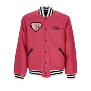 Varsity Pink Uld College Jakke