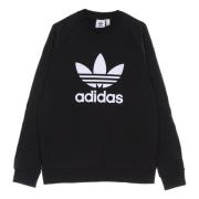 Klassisk Trefoil Crewneck Sweatshirt Sort/Hvid