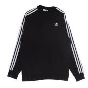 Sort Crew Neck Sweatshirt 3 Striber