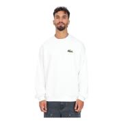 Hvid Sweater Urban Stil Badge