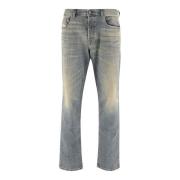 Stretch Cotton Denim Regular Fit Jeans