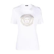 Hvid Bomuld Medusa Head T-shirt