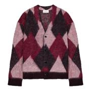 Argyle Cardigan med 4 Knapper