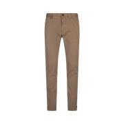 Brun Slim Fit Chino Bukser