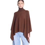 Turtle Neck Cashmere Poncho